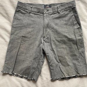 MENS Dockers Chino shorts Gray plaid 32” Straight fit *Cutoffs
